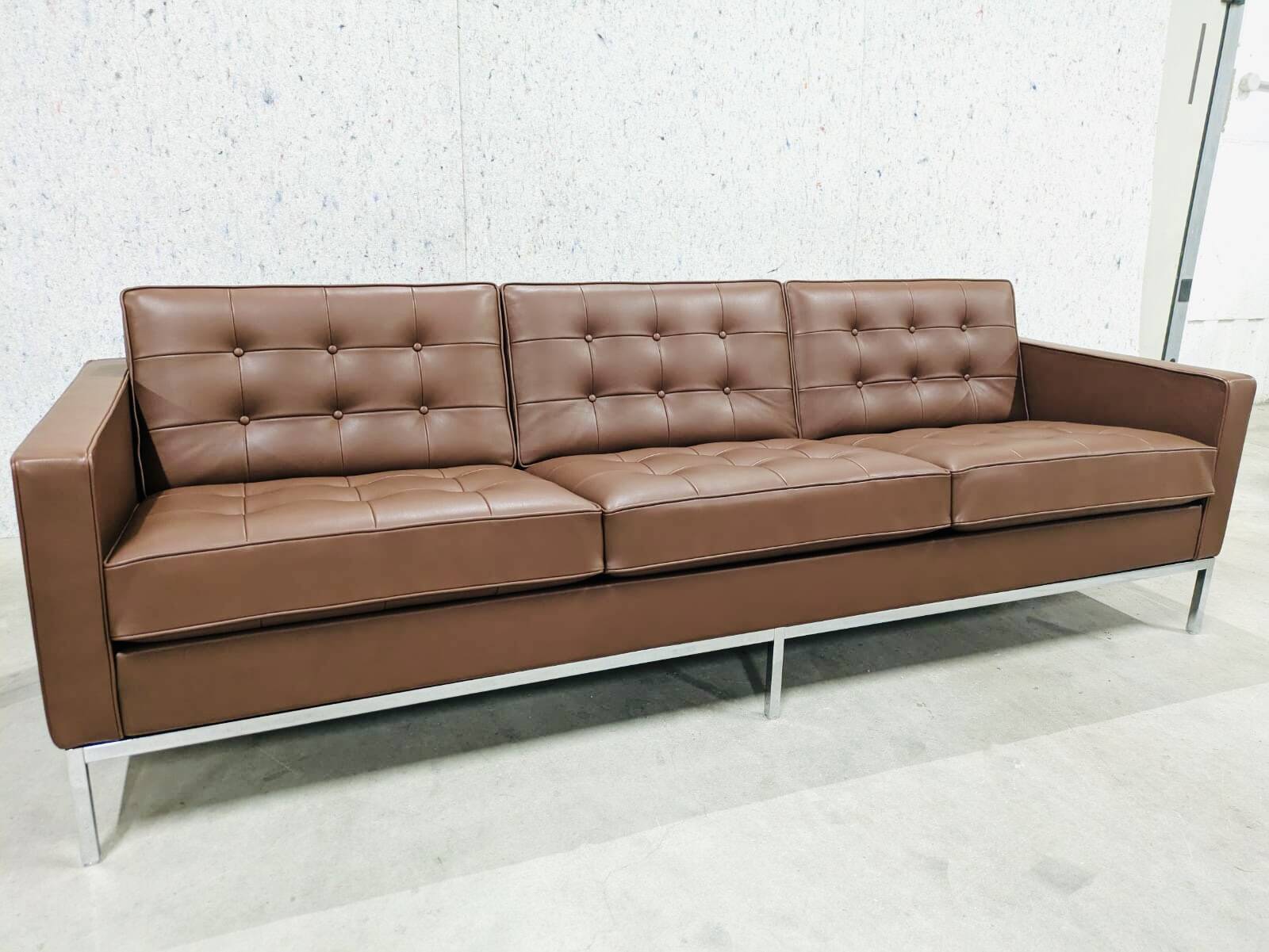 Florence Knoll Sabrina Leather Sofa