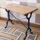 Table bistrot plateau bois