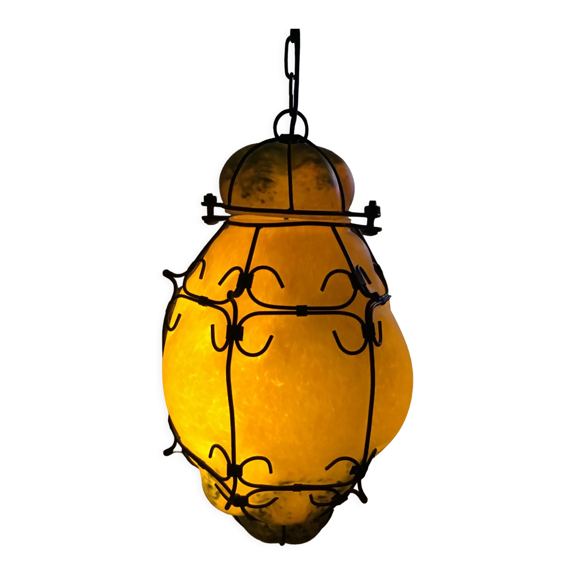 Venetian lantern in Murano glass