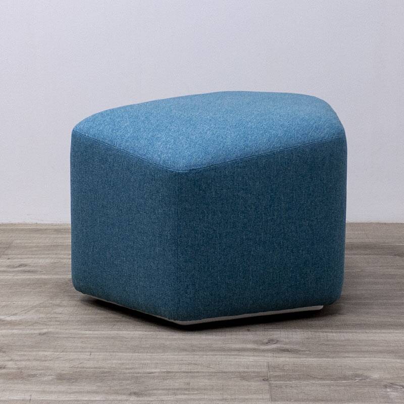 Modo pouf designed by Luca Botto for LaCividina in Blue fabric