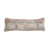 Vintage muted copper turkish oushak rug pillow cove