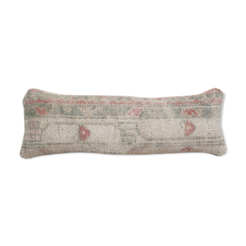 Vintage muted copper turkish oushak rug pillow cove