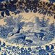 Old Ravier Villeroy & Boch Burgenland – Blue landscape and flower decoration