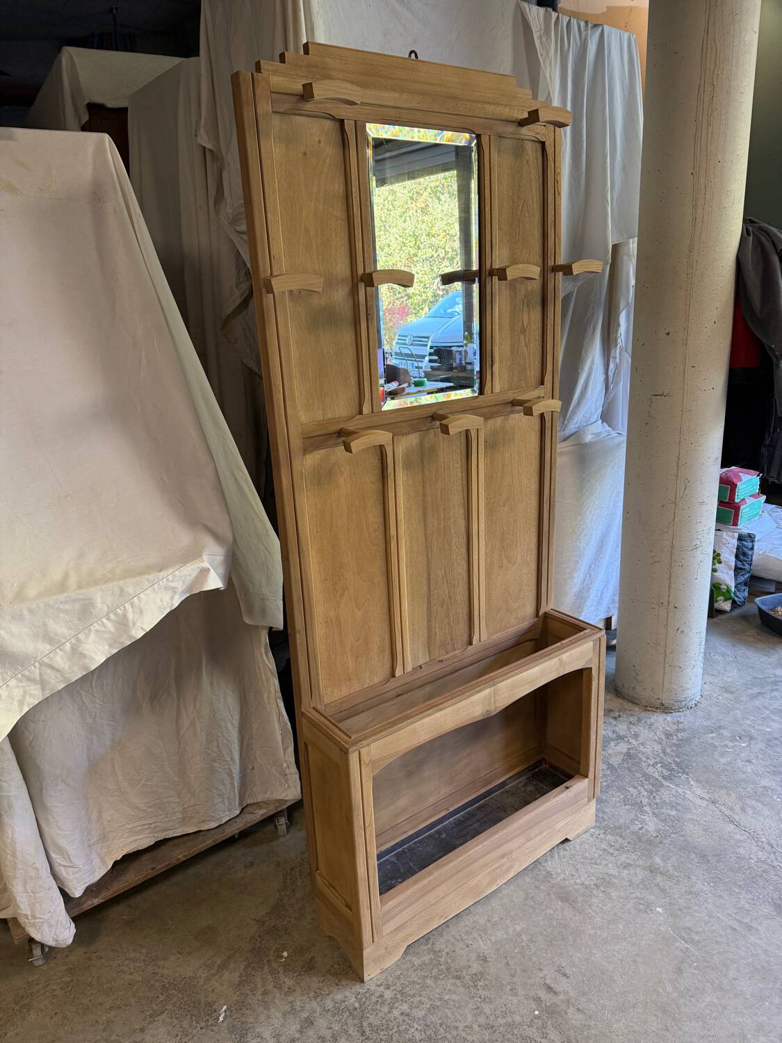 Entrance hall coat rack