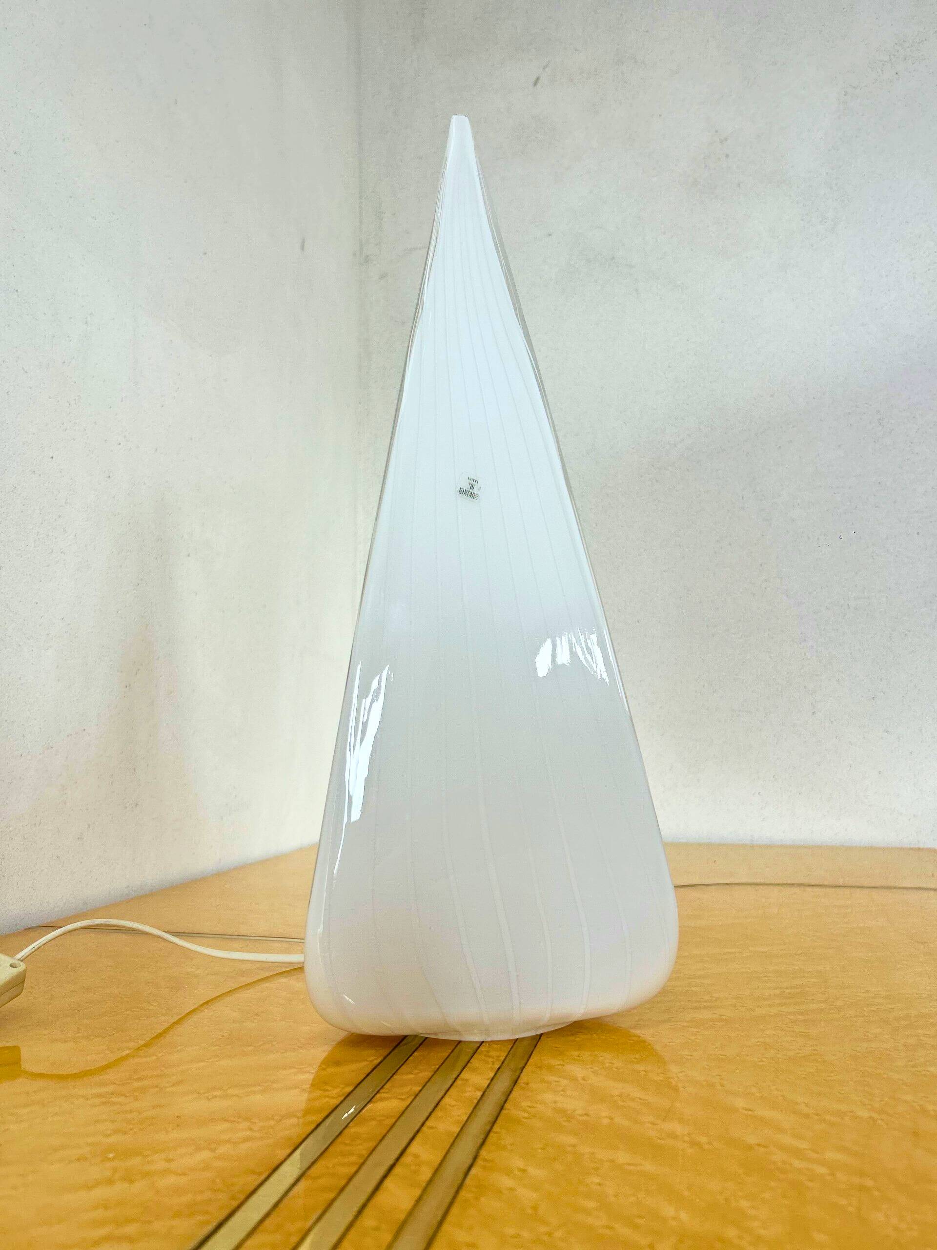 Conical lamp in Murano for Lino Tagliapietra