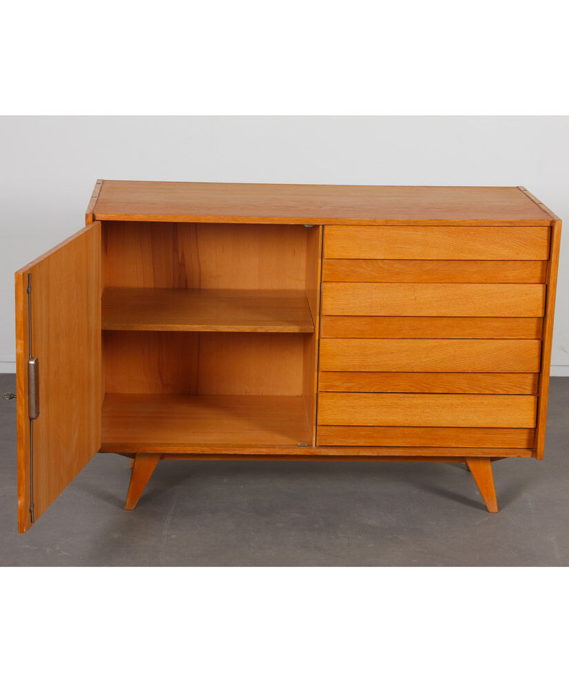 Vintage oak storage by Jiri Jiroutek, model U-458, 1960