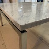 Marble and chrome coffee table