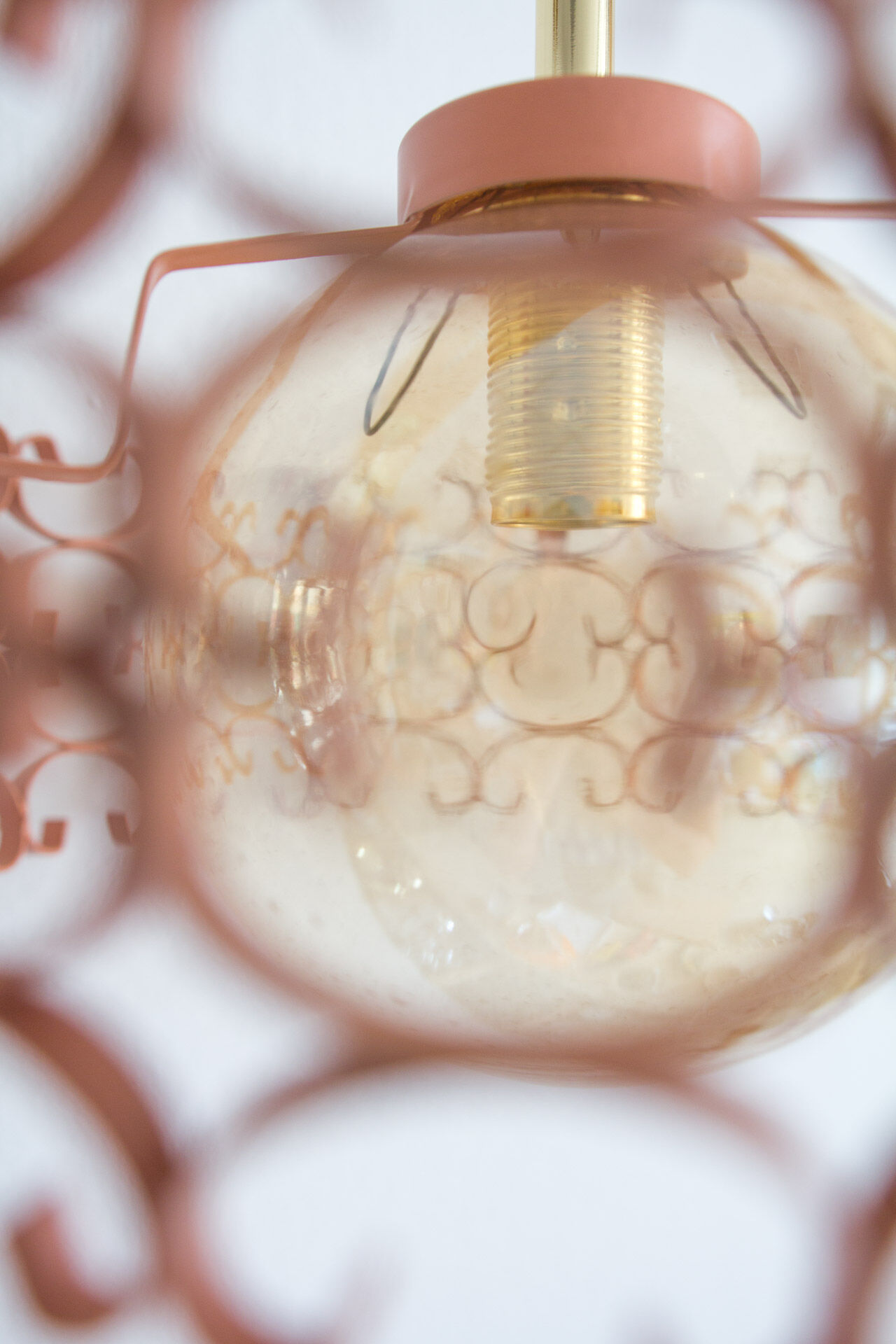 Upcycled pendant lamp - roza