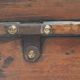 Former wooden travel trunk