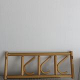 Curved wooden wall coat rack from the 70s-80s.