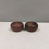 2 salerons en teck, Danemark années 1970