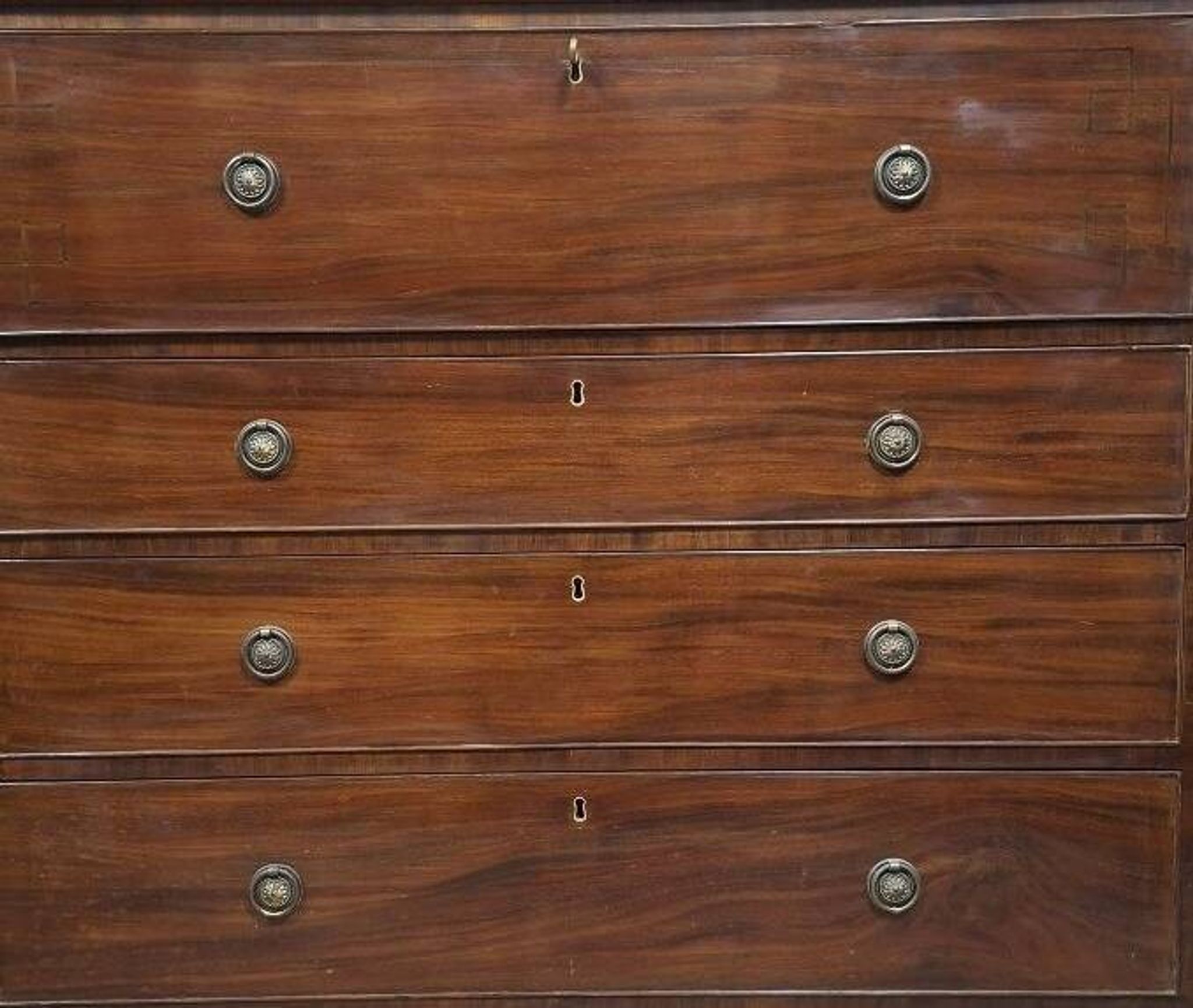 Commode-secrétaire Anglaise en acajou