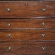 Commode-secrétaire Anglaise en acajou