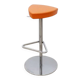 Tabouret haut pivotant réglable orange