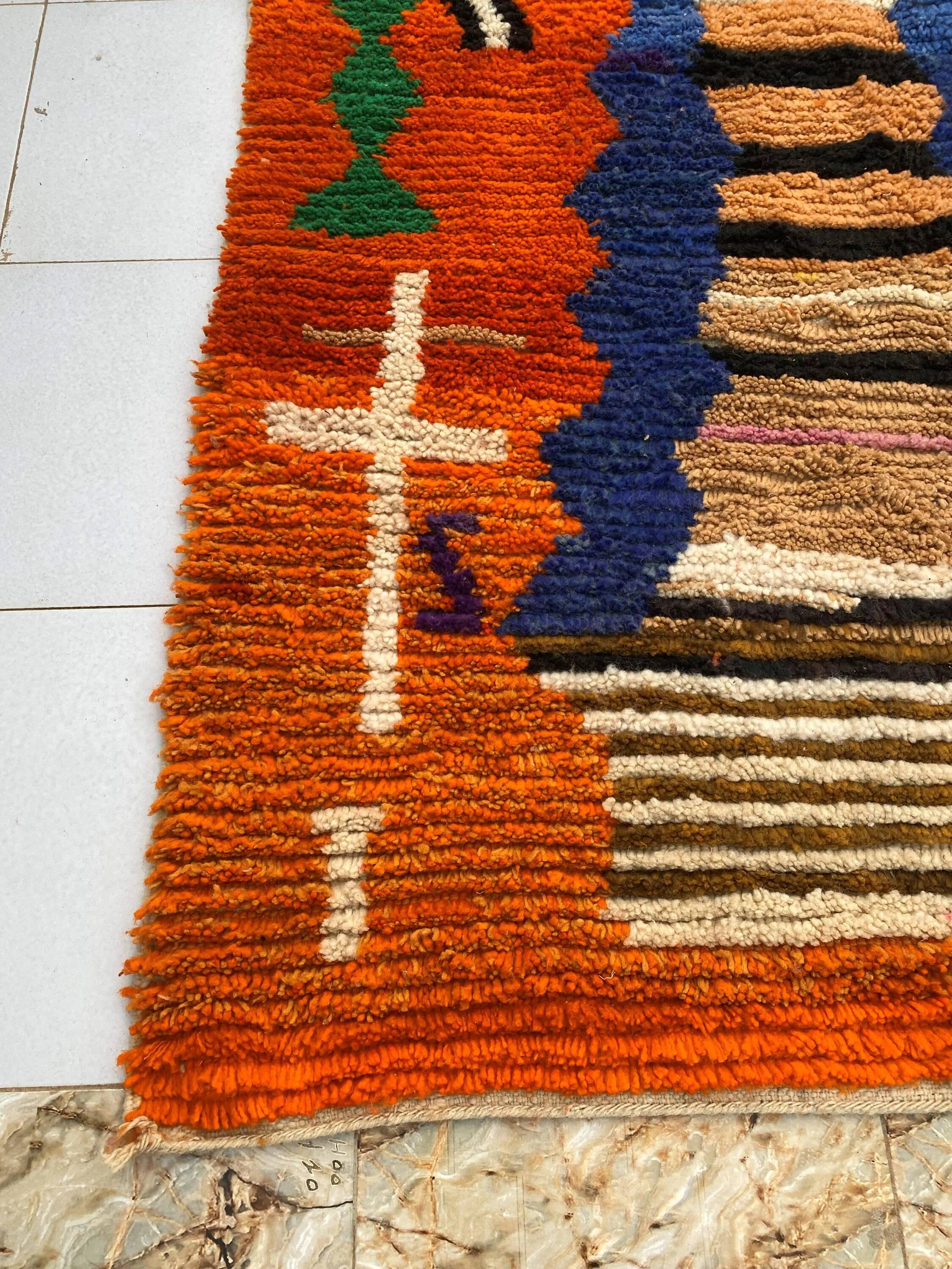 Traditional handmade Moroccan rug 3x2 m