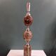 Large marble and chrome metal table lamp base from the 70s