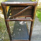 Bamboo and rattan console dressing table