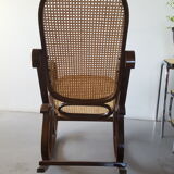 Rocking chair caning and curved wood