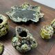 Vallauris fat lava ceramic condiment set