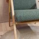 Fauteuil scandinave pieds compas
