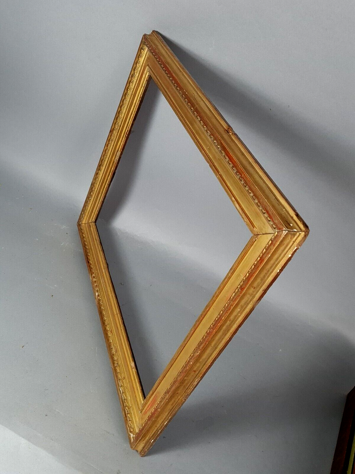 Old frame wood stucco gilding original 50x42 foliage 41x33 cm SB