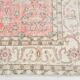 Tapis vintage surdimensionné en laine fait main, couleur pêche pâle, 7 x 11 cm, 219 x 338 cm