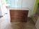Louis Philippe style chest of drawers with 4 drawers in solid walnut and marble, 1900-1950.