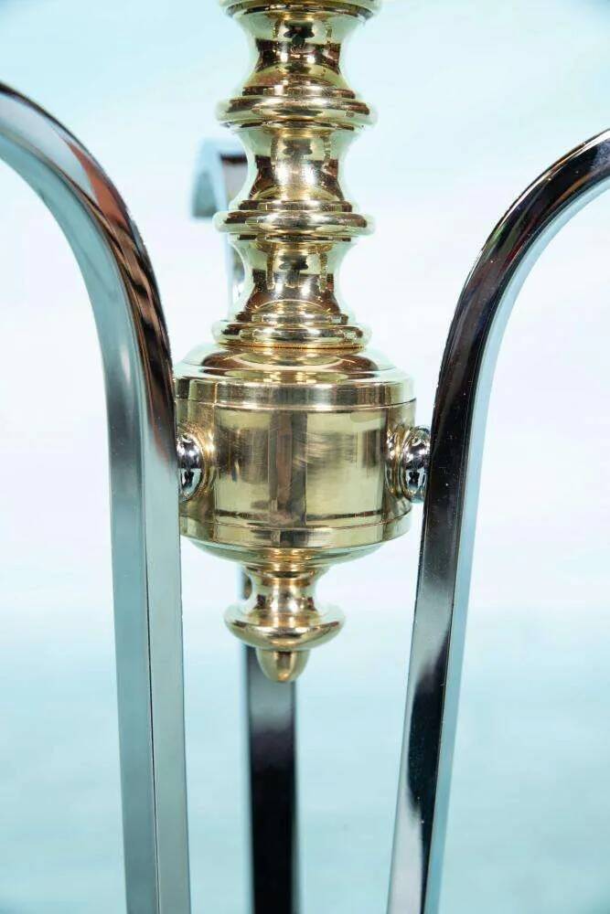 Vintage brass table lamp in Hollywood Regency style from the 50s/60s.