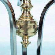 Vintage brass table lamp in Hollywood Regency style from the 50s/60s.