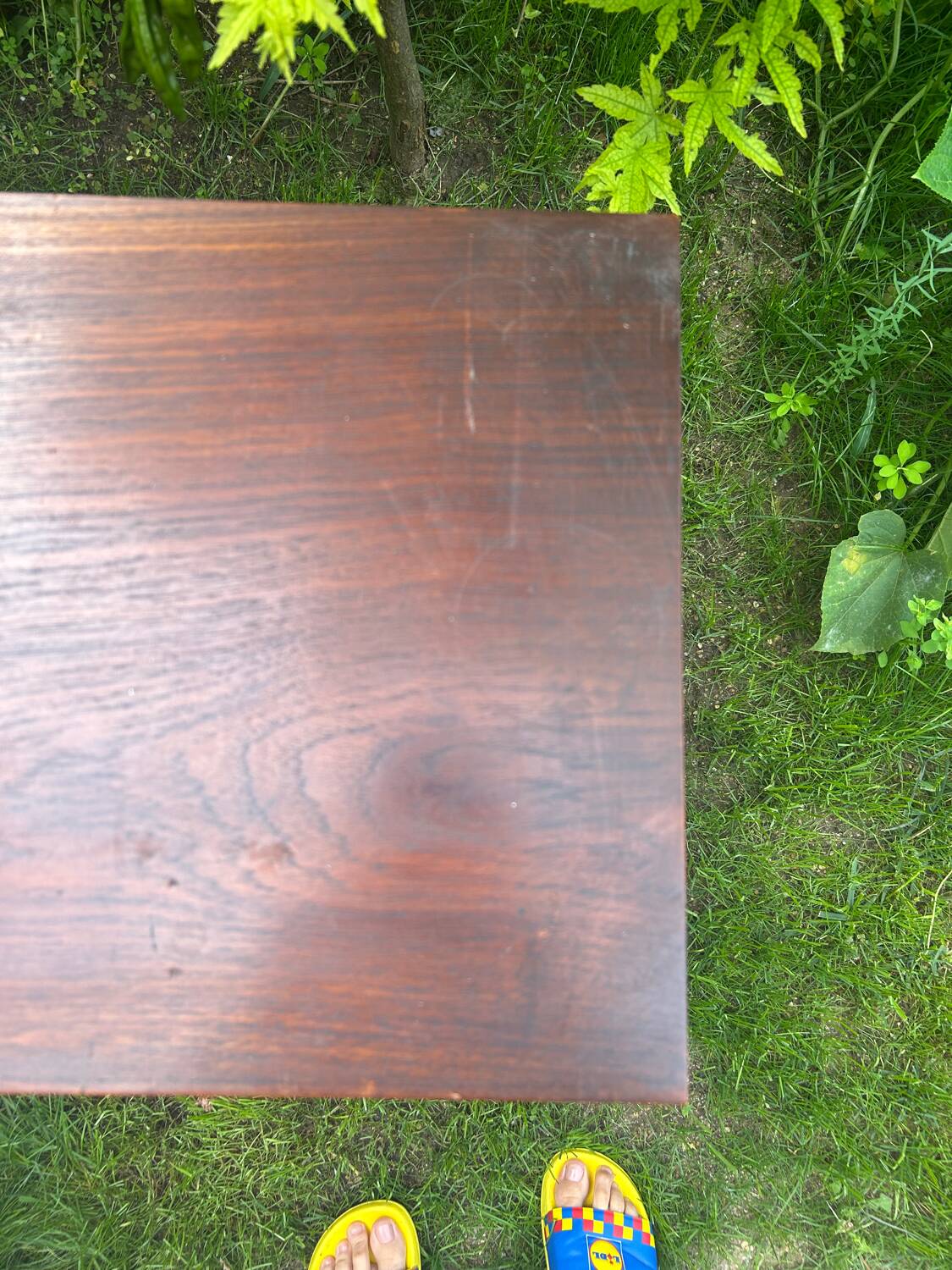 Small vintage teak sideboard