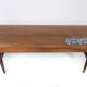 Coffee table in rosewood with blue tiles designed by Johannes Andersen, 1960s