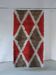 Scandinavian red rhombus rya rug | Sweden | 1960s
