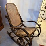 Rocking chair with caning