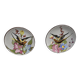 Set of 2 Giraud plates in Vallauris, diameter 16 cm