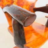 Brutalist bench and armchair set