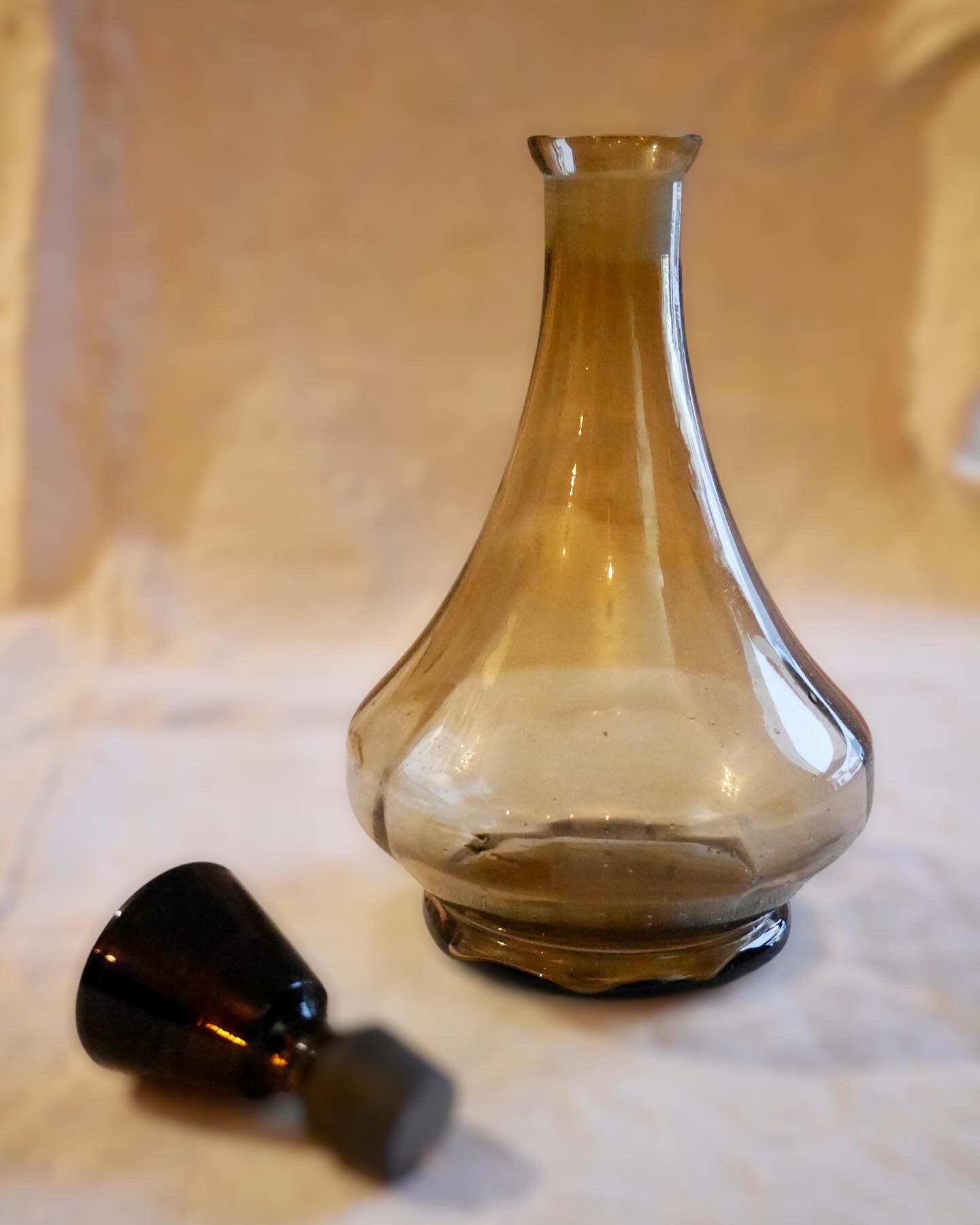 Smoked glass carafe