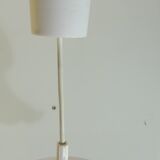 White and pink frosted glass pendant light/Vintage/1970s
