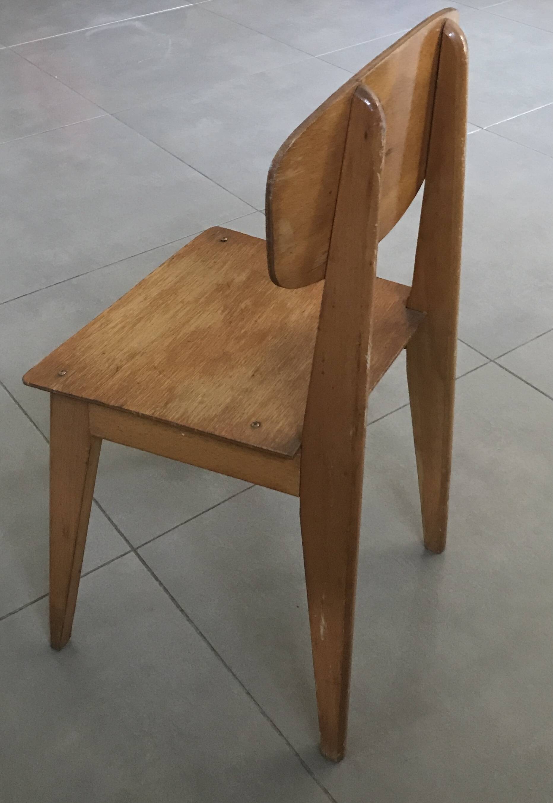 Vintage wooden chair for children from the 1960s:1970s