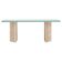 Table basse en verre 'brut'