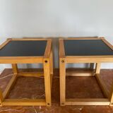 Pair of minimalist bedside tables