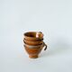 Lot de 4 tasses à café / thé en grès émaillé 1970