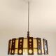 Suspension scandinave teck et tissu vers 1960