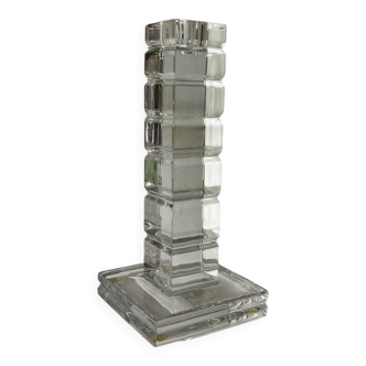 Crystal candlestick Saint-Louis – Design by Jean Sala – Art Deco style –