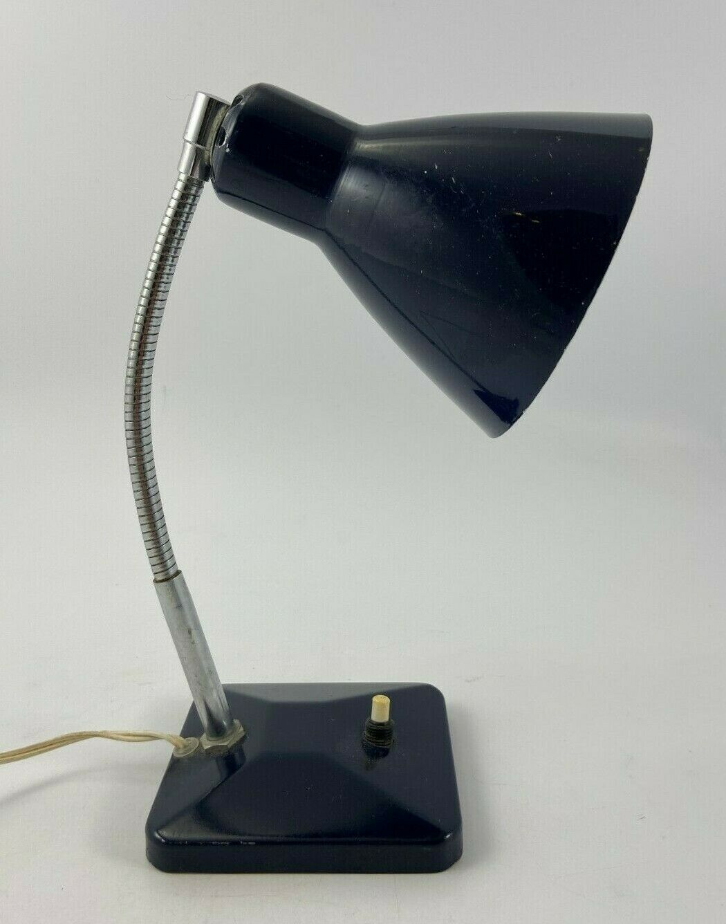 Blue lamp in metal 1960 reglable articulee vintage
