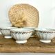 4 small vintage porcelain bowls France