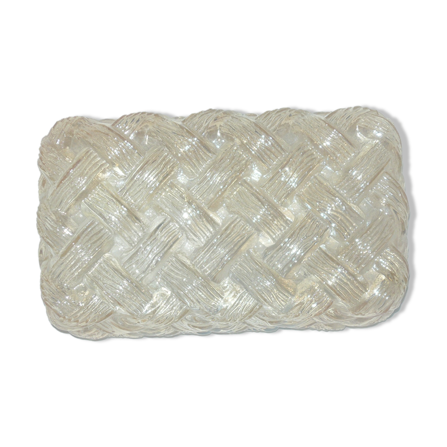 Vintage amber glass wall light