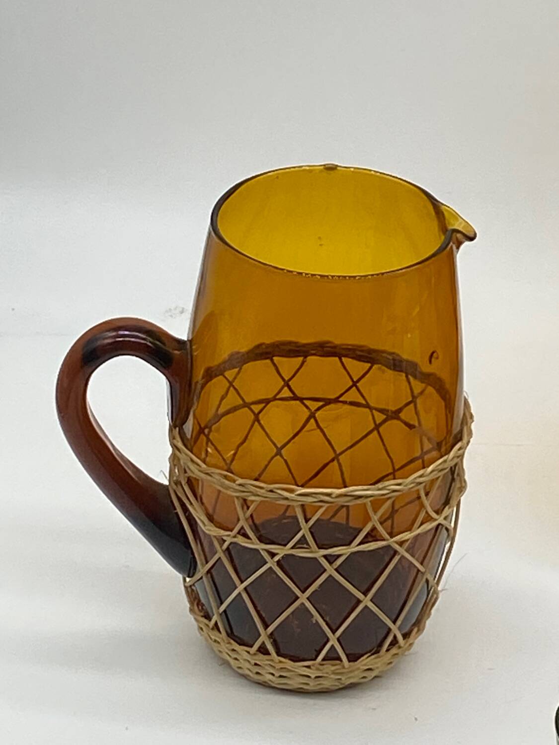 Service à apéritif vintage en verre de couleurs, Duralex-Vereco