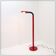 Space Age floor lamp with dark red shade - 1970s