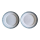 Pair of antique earthenware dishes from Saint-Amand (North)