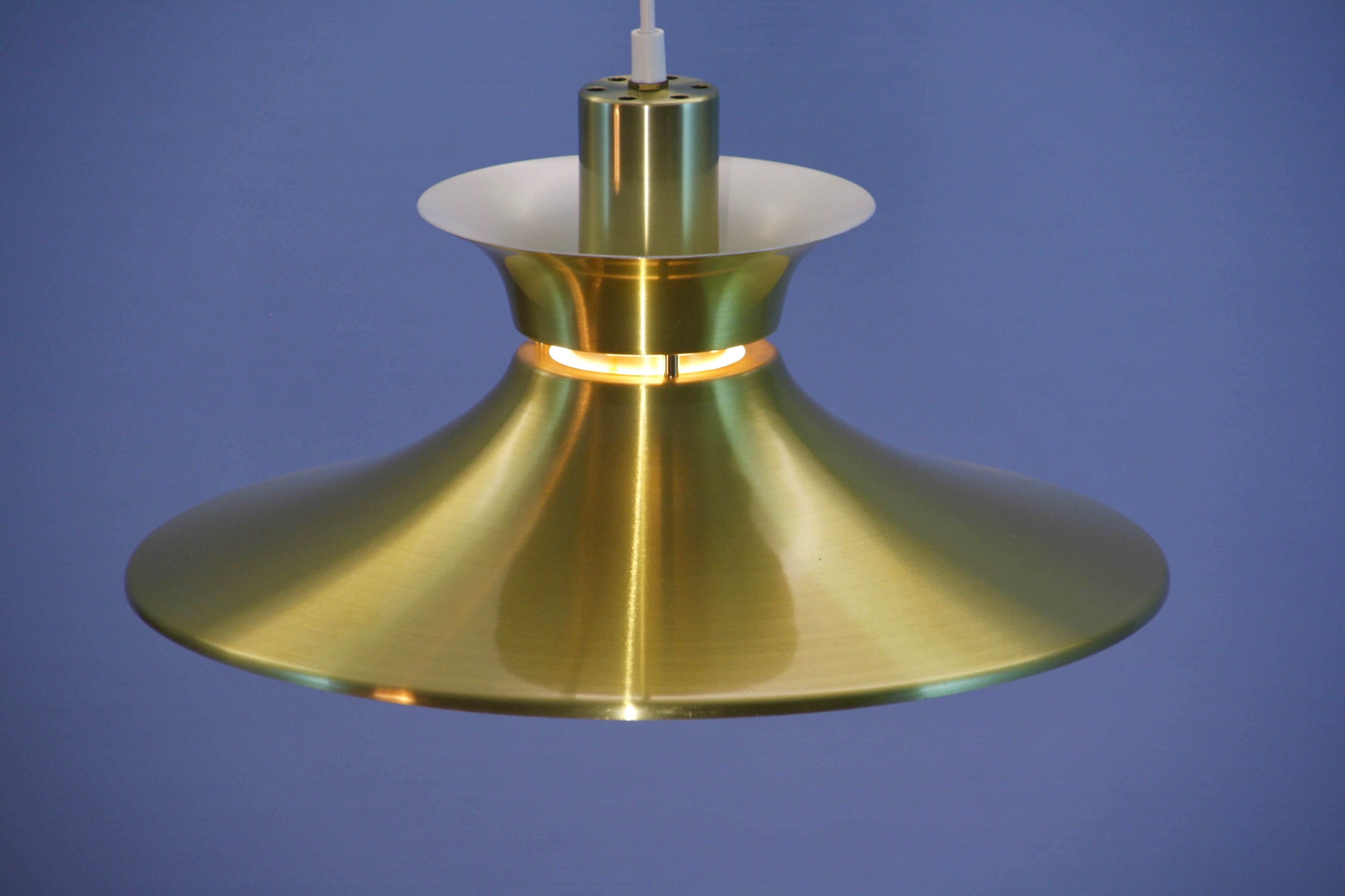 Danish hanging lamp in brass, 1970s